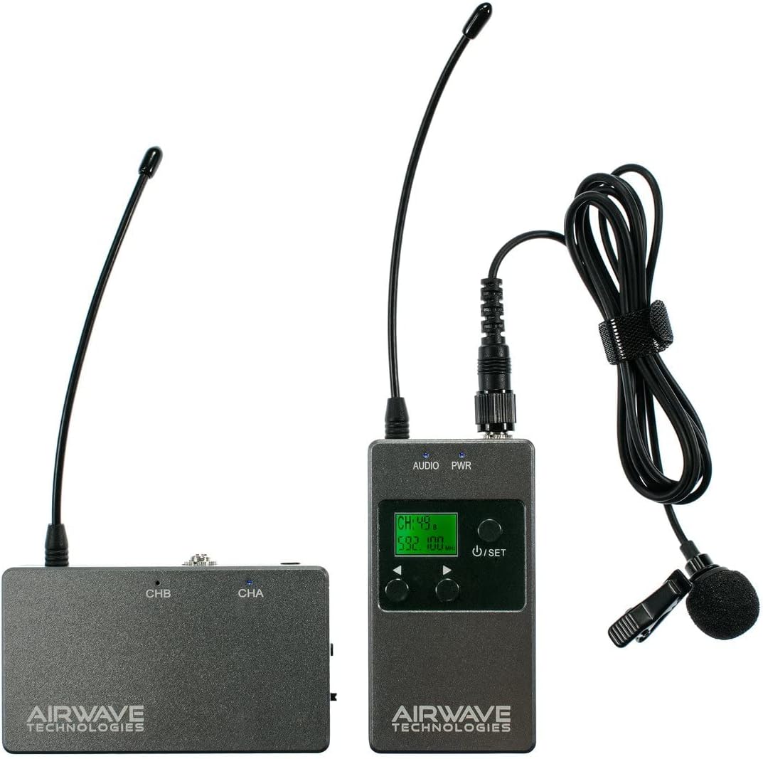 Airwave Technologies AW-TECH Mobile Wireless Lavalier Microphone System : Musical Instruments