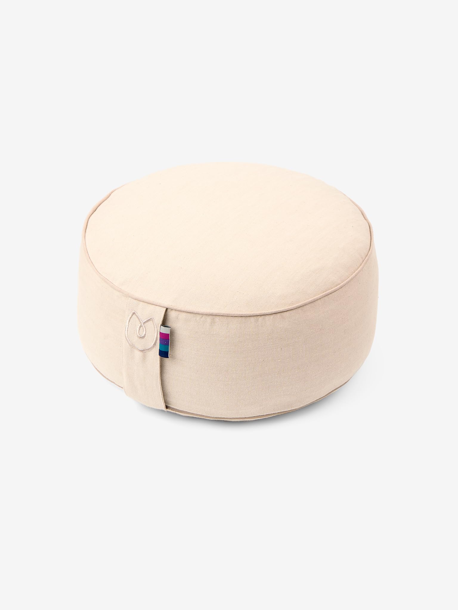 Yogamatters Organic Cotton Chambray Meditation Cushion | Floor Seating Pillow (Mellow Taupe)