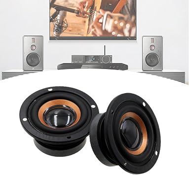 1Set 2Inch Full Frequency Speaker Perfect for DIY Projects Low Frequency Subwoofer Loudspeaker Round Waterproof, approx 64mm, As Pictures Shows