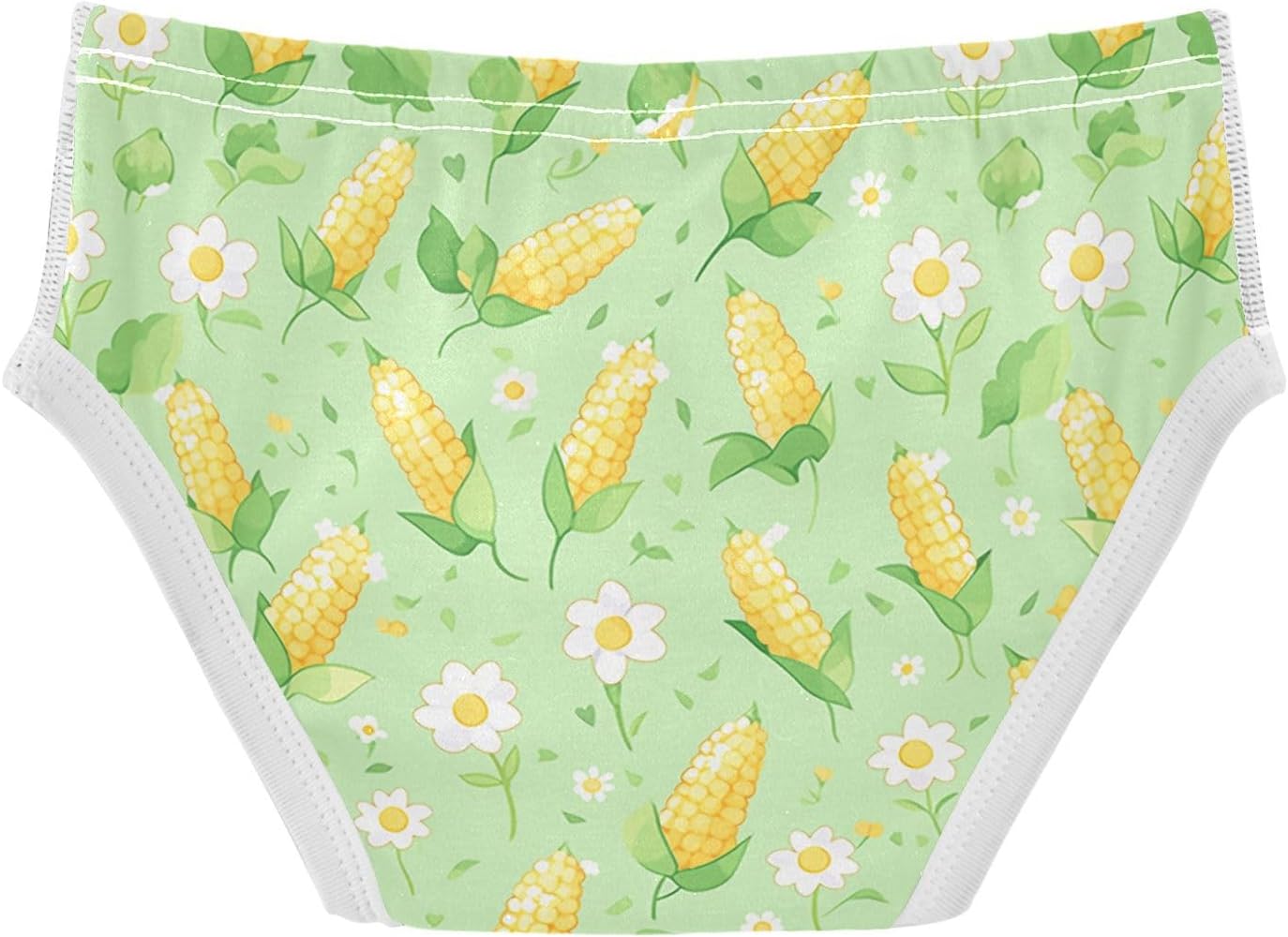 visesunny Boys Cotton Underwear Green Corn Pattern Printed Toddler Soft Training Briefs Size 2T-8Y for Kids