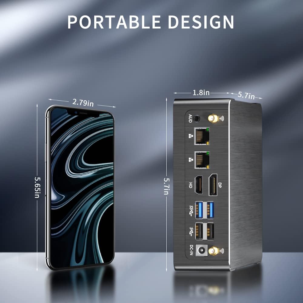 Mini Desktop PC i9-12900H 14 Core Up to 5.0GHz, Thdeukoty Mini Computer Windows 11 Pro (TPM2.0), 64G DDR4 RAM 2T NVME SSD, DP/HDMI/Type-C Triple Display, WiFi 6 Bluetooth5.1 - Image 7