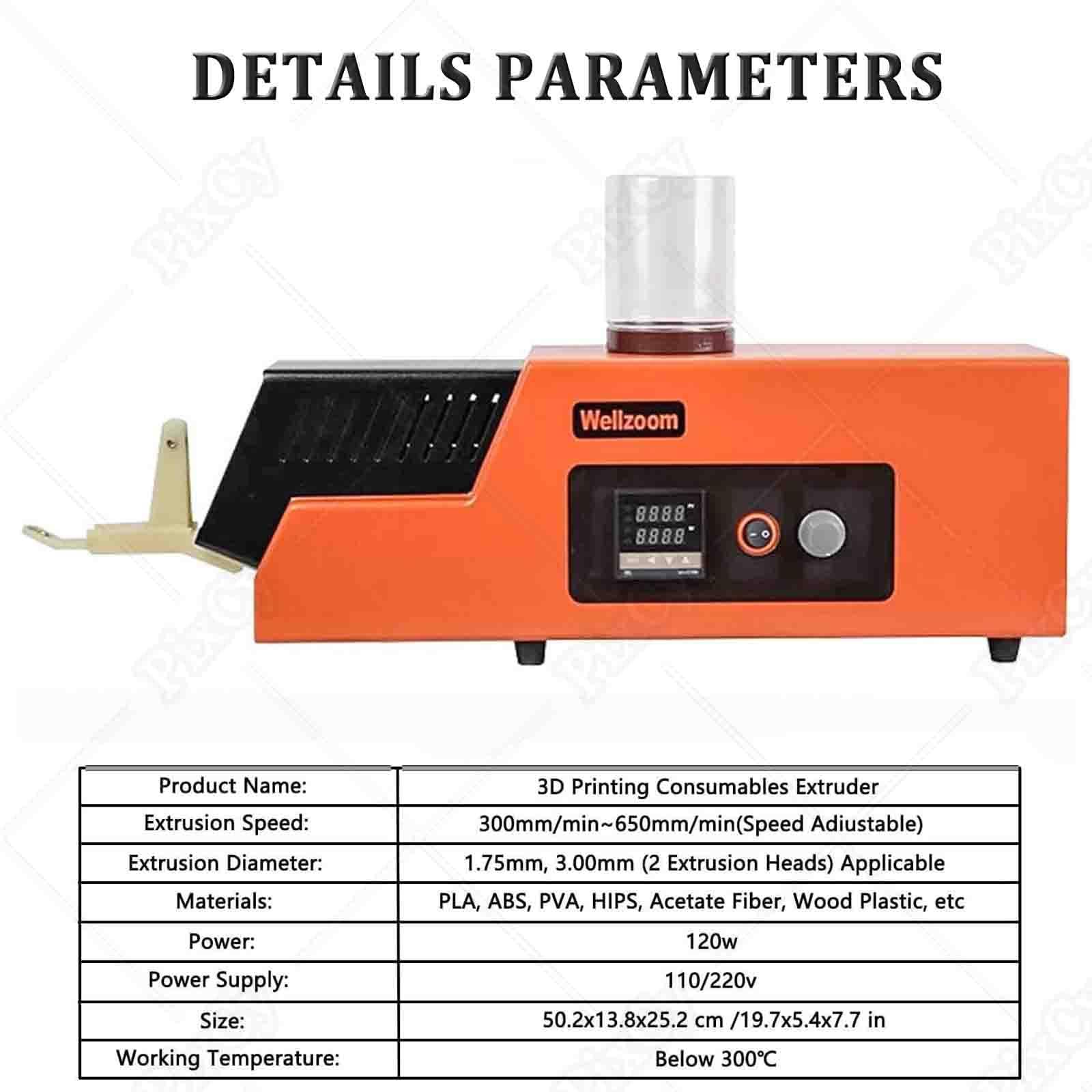 PixCy Extrusora De Filamentos para Impresora 3D Extruder