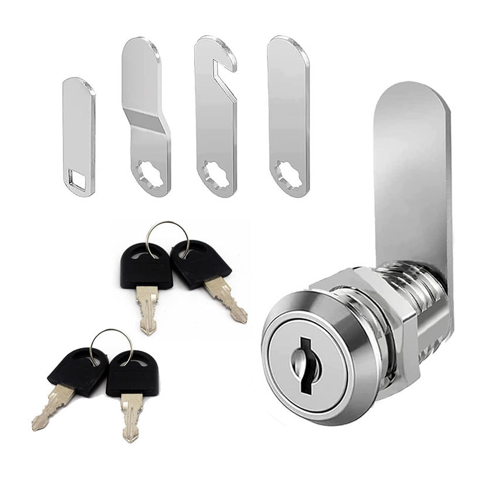 10 Pieces Cam Lock,Cabinet Locks with Key,Locker Locks,Cabinet Lock,Letter Box Lock,for Letterbox Letter Box Lever Furniture Drawers Cupboard Door Locker Dresser Post Box