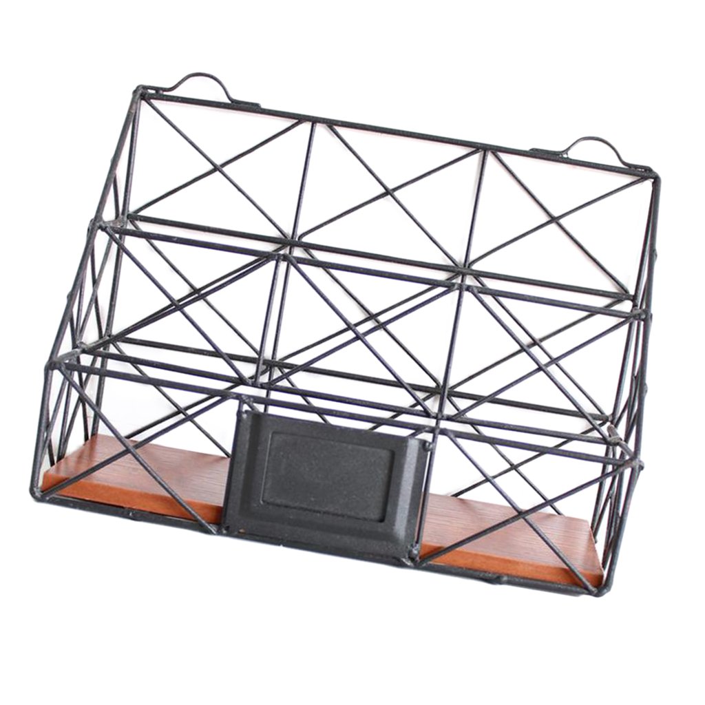 Buy Losa Desktop Storage Shelves Racks Wall Hanging Book Magazine Holder Double Online at Low