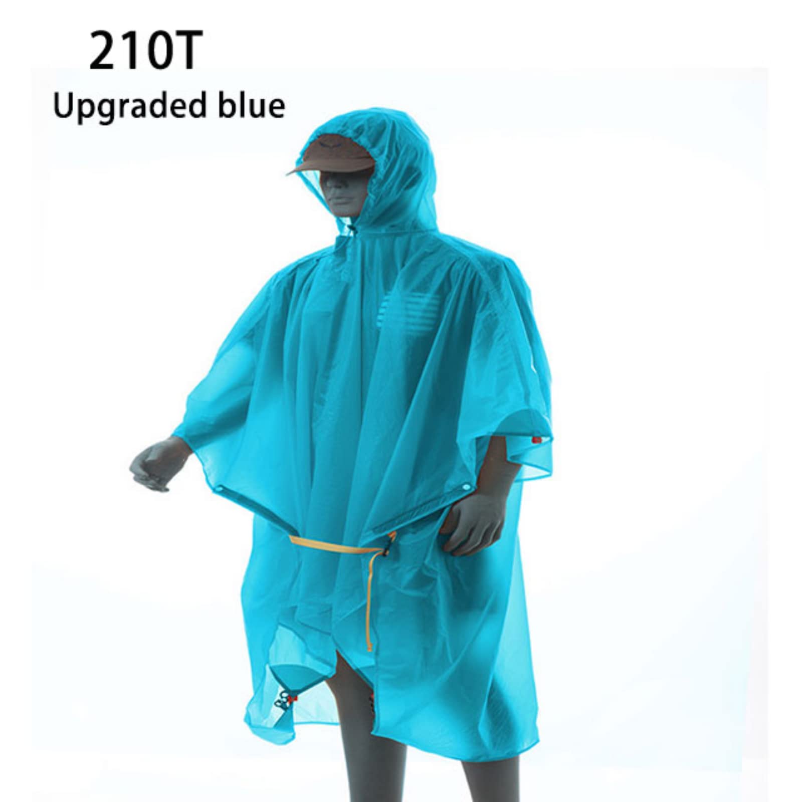 3F UL GEAR Leichter Wanderponcho, wasserdichter Rucksack-Poncho, Regenmantel für Outdoor, Trekking, Camping, Wandern