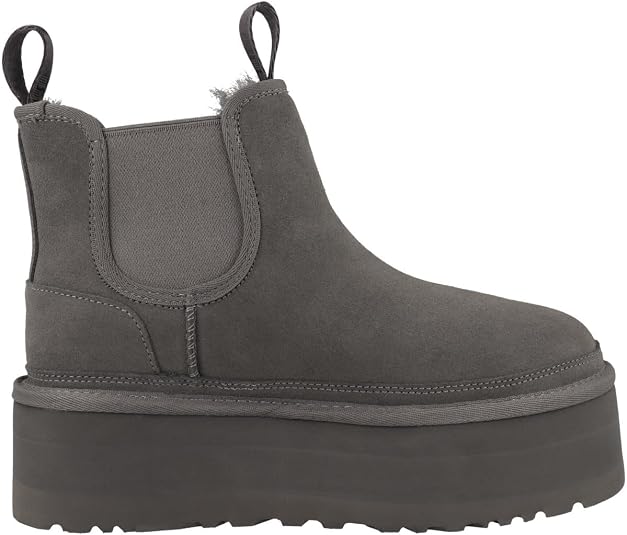 UGG Women's Neumel Platform Chelsea Fashion Boots, gray, 14 US