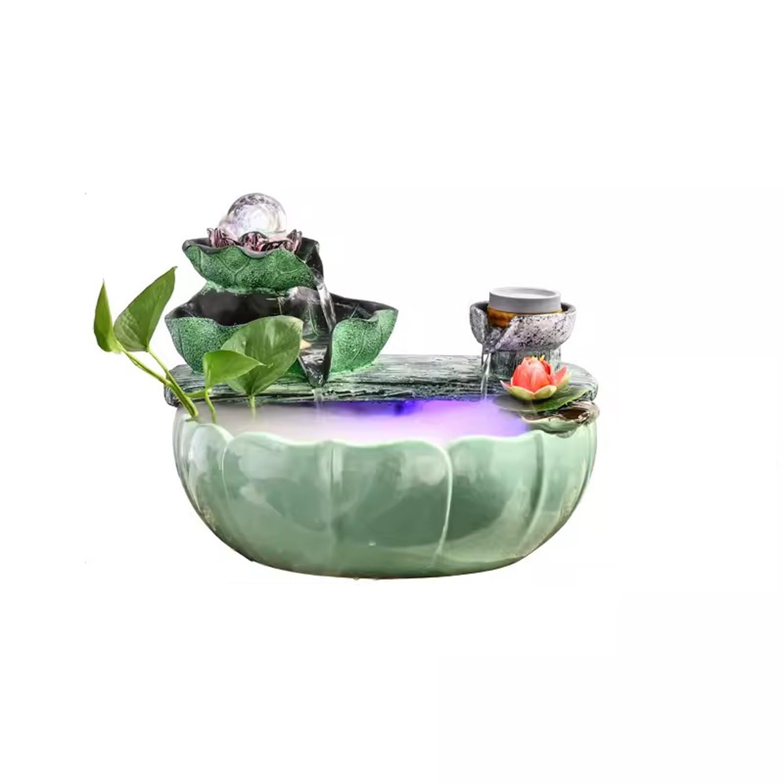 Fuente de mesa interior como regalo de apertura para atraer la riqueza y armonía
