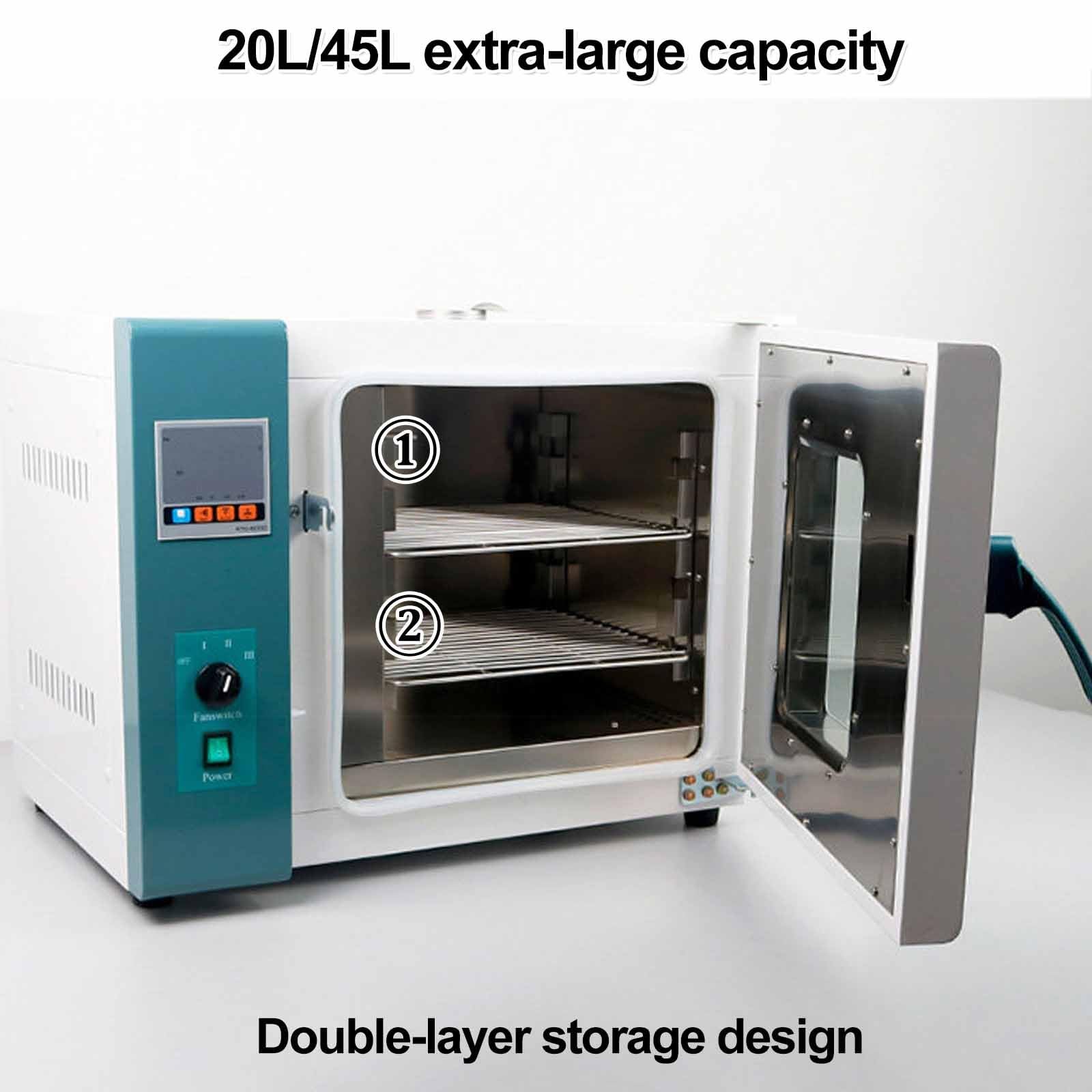 Forno di asciugatura a convezione forzata da laboratorio,