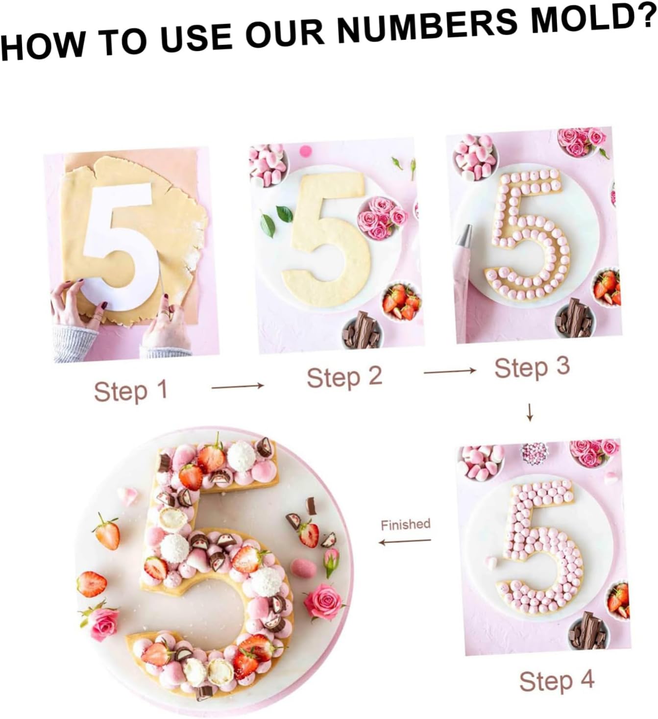 DIY Cake Molding Kit Alphabet Stencils Numbers Letters Baking Molds Festival Cake Tools
