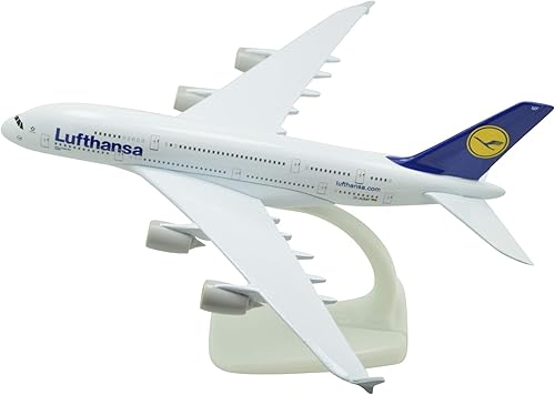 Miniatura 5 de TANG DYNASTY (TM) 1400 Edición Estándar Airbus A380 Lufthansa Airlines Sin tren de aterrizaje Metal Avión Modelo Avión Modelo Avión de Juguete