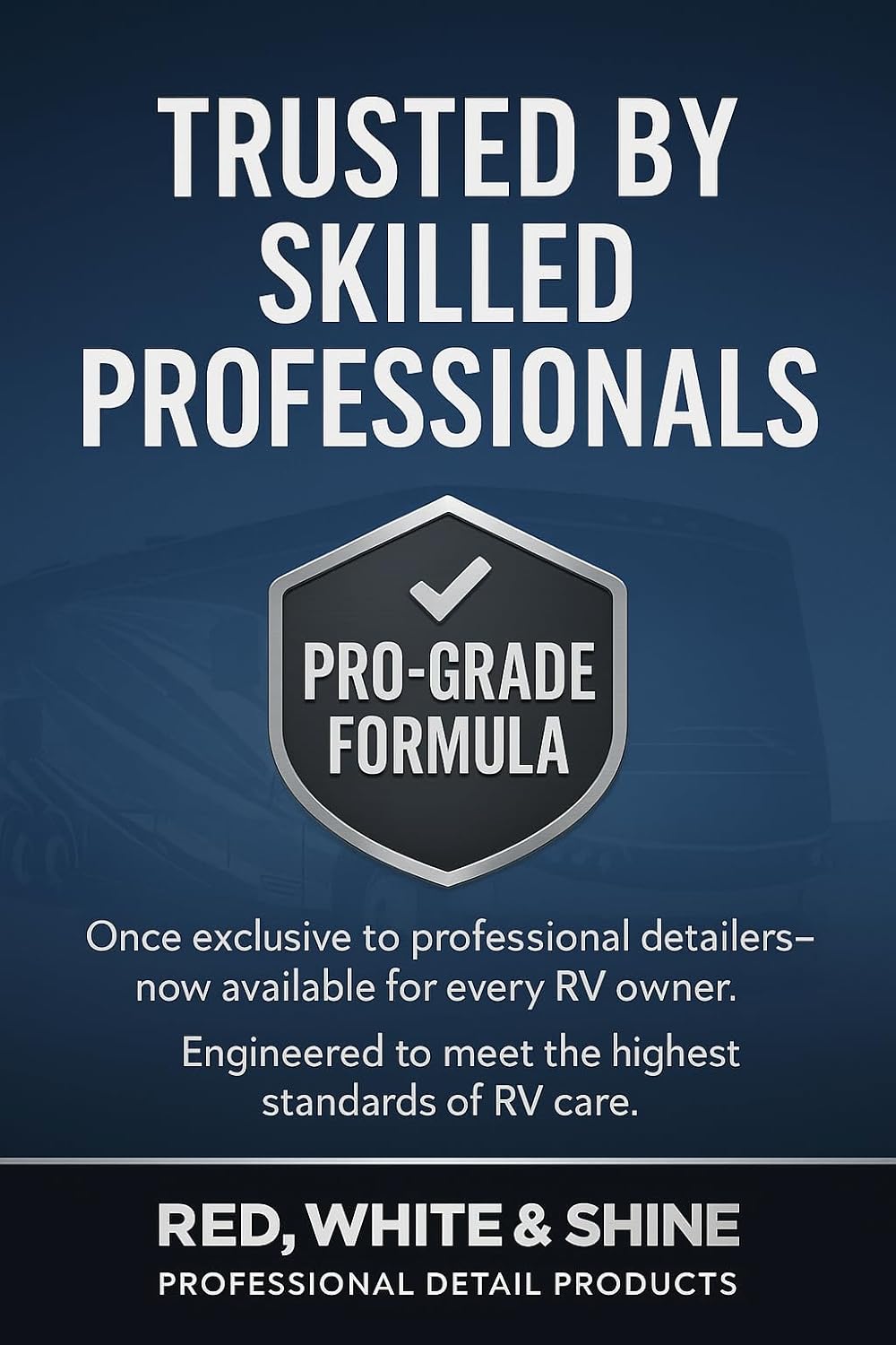 RV Wash and Wax Soap - High Foam Soap Cleaner - Use with Bucket and Water or Foam Cannon. Ultimate RV Detailing Car Wash - UV Protection & Wax - Streak Free - Spot Free - RV and Camper - 1 Gallon