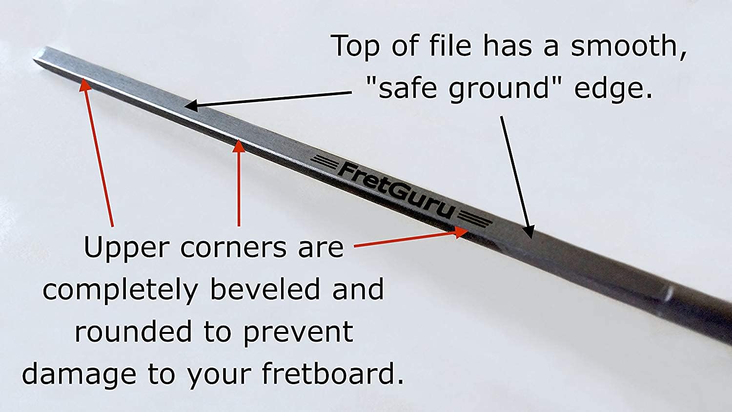 Crеаtіvе Prоduсt FretGuru Ultimate Fret End File 2 - Fix Sharp Fret Ends, Fret Sprout, Fret End Dressing File Pro Luthier Tool Guitar Tech [FINALLY AVAILABLE AGAIN - ADVANCED NEW DESIGN SHIPPING NOW]