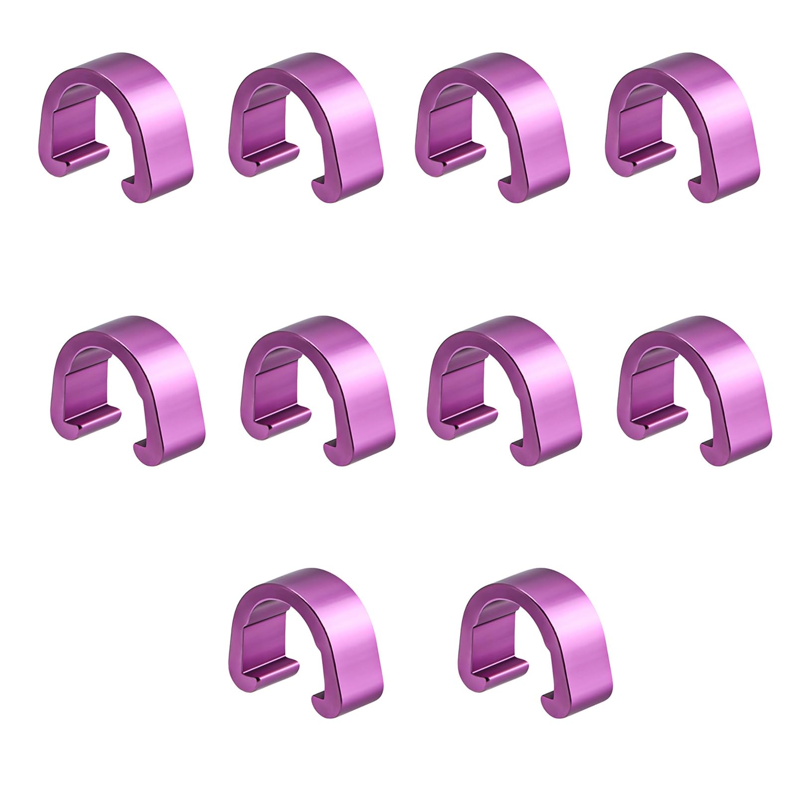 oringnat 10 Pcs Aluminum Alloy Bike Cable C-Clips Mountain Bike Bicycles Brake Cable Clips Fixed Clamps Frame Buckle
