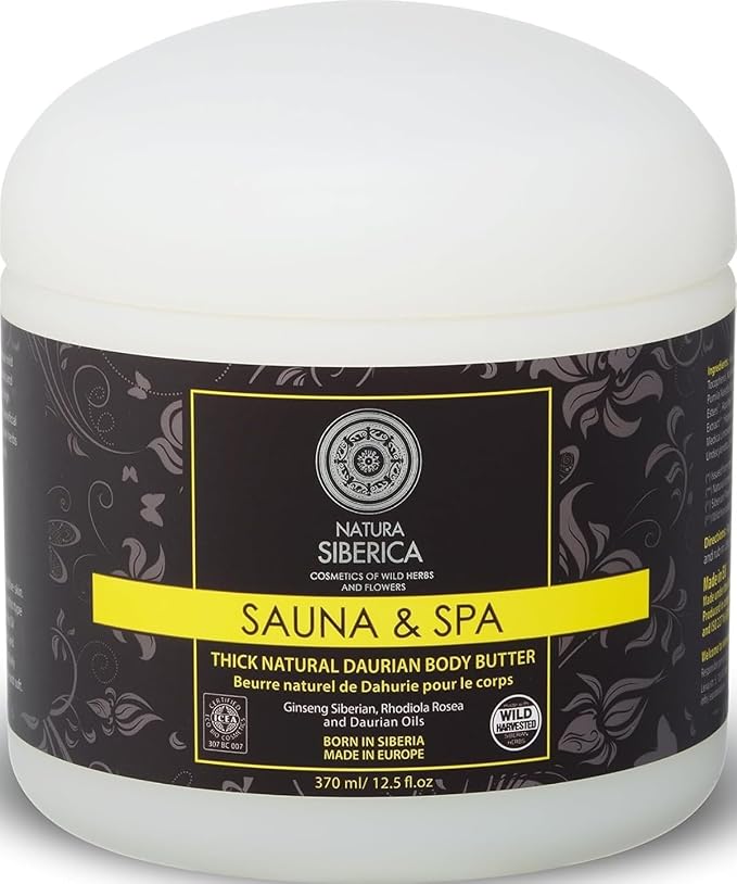 Natura Siberica Aceite Dáurico Corporal Hidratante tipo Manteca Corporal | Body Butter Regeneradora con Ginseng Siberiano y Rosa Mosqueta | Hidratante Profunda para Piel Seca o Sensible