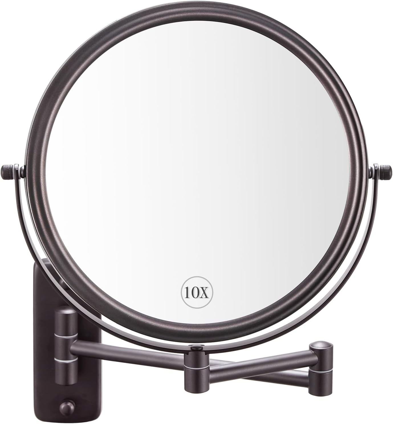 DECLUTTR 9 Inch Wall Mounted Magnifying Mirror with 10x