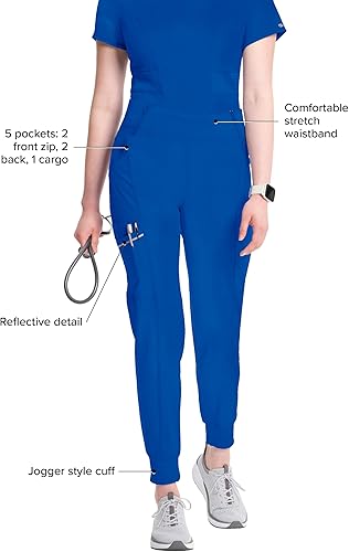 Miniatura 3 de Cherokee Infinity - Pantalón de pierna recta para corredores, quirúrgicos