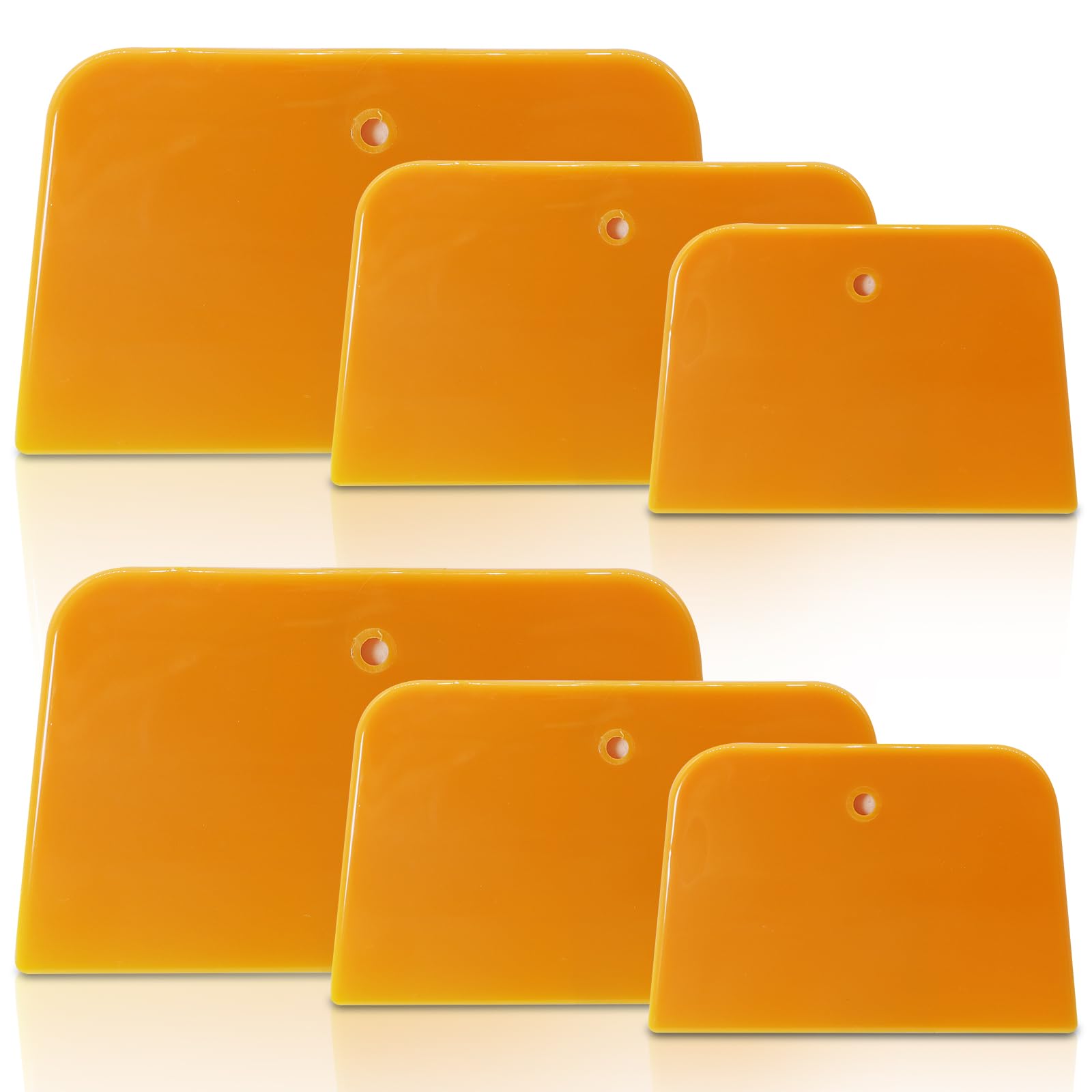 Body Filler Spreaders, 6PCS Plastic Spreader,4, 5, 6 Inch