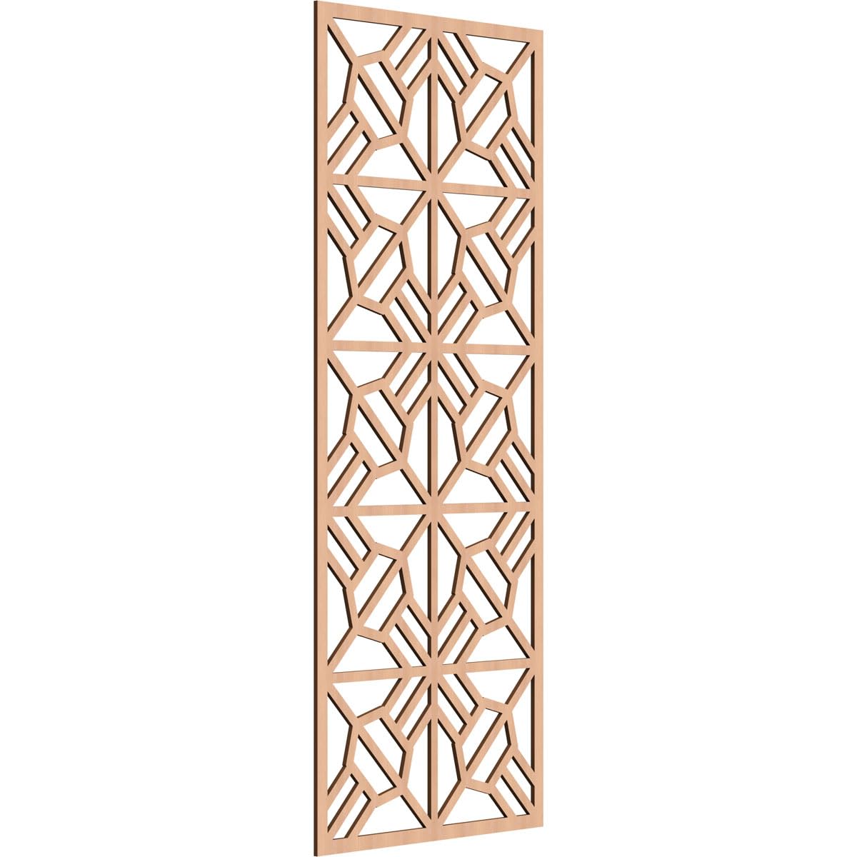 Auburn Decorative Pierced Fretwork Wood Wall Panels, 31 3/8"W x 79 3/8"H x 3/8"T, Alder