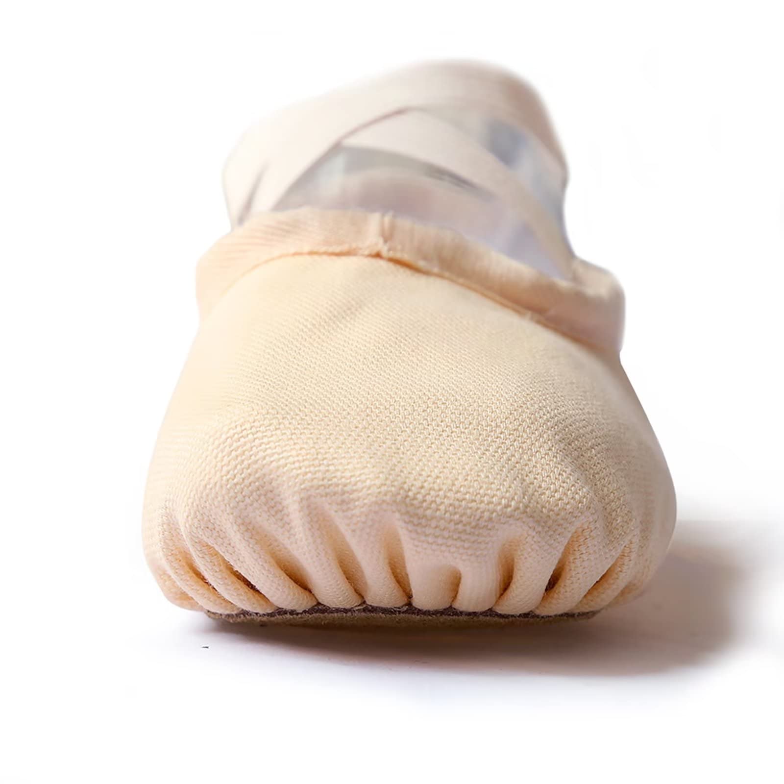 Chaussons de Danse,Toile Semelle Fendue Noir Rose Chaussure Ballet pour Enfants Adulte