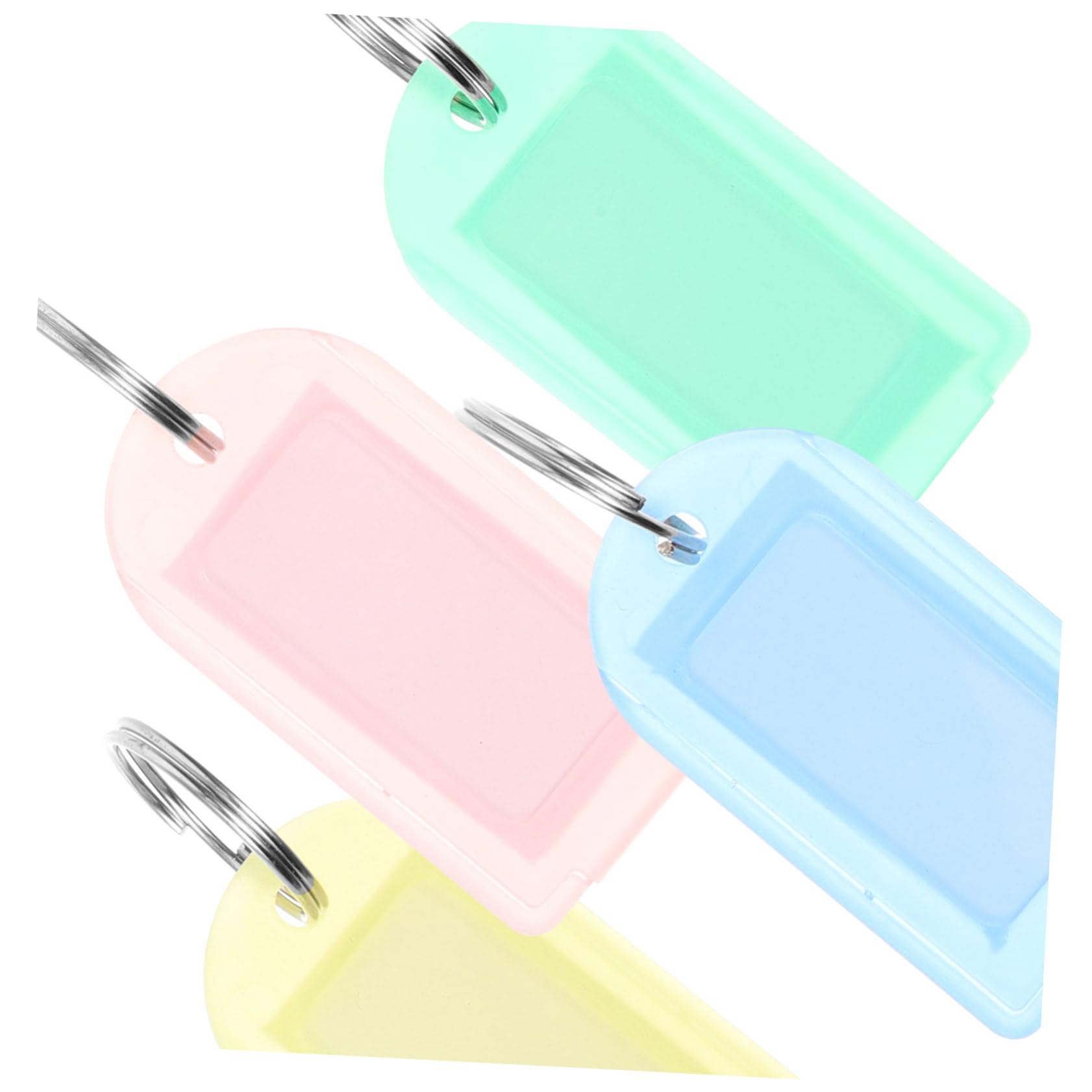 BESPORTBLE 5 Set Etichette Portachiavi Compatte Adesivi Colorati Per Valigie Etichette Per Bagagli Personalizzate Con Accessori Cinghie Per Bagagli Etichette Per Valigie 40 pezzi*5