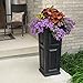 Mayne Nantucket 32-Inch Tall Planter – Self-Watering, Weather-Resistant Planter for Flowers – Durable Outdoor Design for Patio, Porch, or Entryway