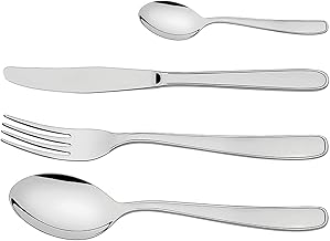 Faqueiro Tramontina Maresias em Aço Inox com Facas de Mesa Acabamento Brilho 24 Peças