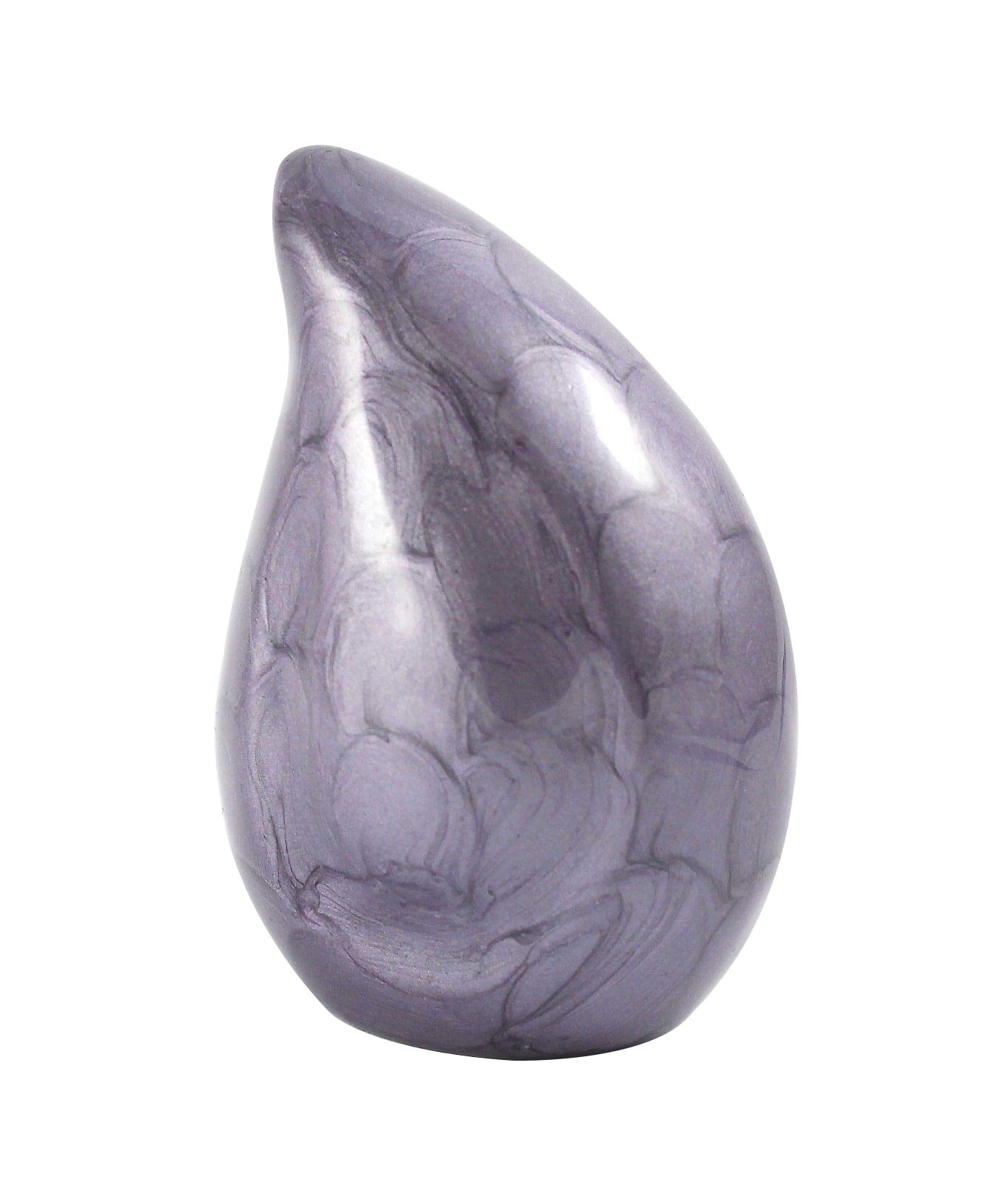 Urnswithlove Purple Mini Keepsake Small Teardrop Cremation Urn For Ashes, Funeral Memorial Miniature Token Urn (Purple)