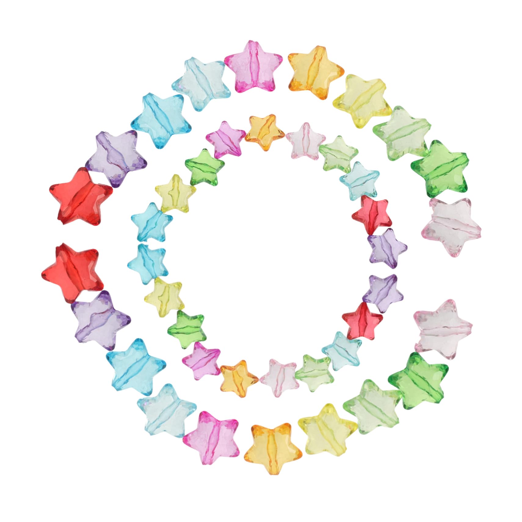 Perles étoile en acrylique pour loisirs créatifs bijoux DIY enfant et accessoires