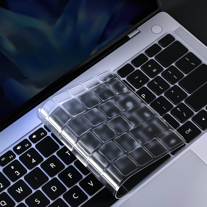 Funda protectora de teclado de silicona ultrafina de alta calidad para MacBook Air 2025-2021 M4/M3/M2/M1 Pro/Max de 14 pulgadas/16 pulgadas, M4/M3/M2 MacBook Air de 13.6 pulgadas/15 pulgadas