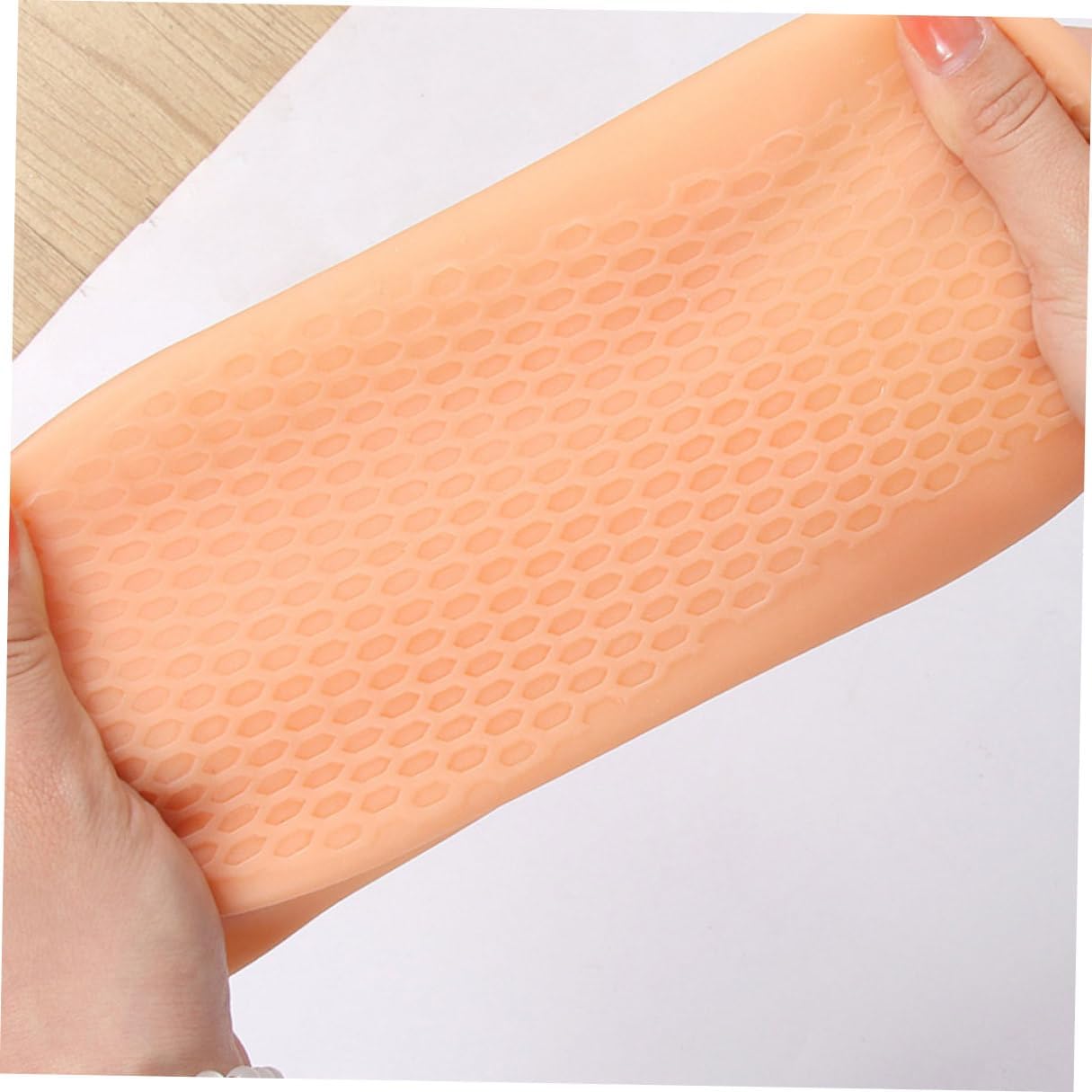 Moisturizing Socks for Cracked Feet 1 Pair Size L Honeycomb Cushioning Gel Socks for Dry Feet Care