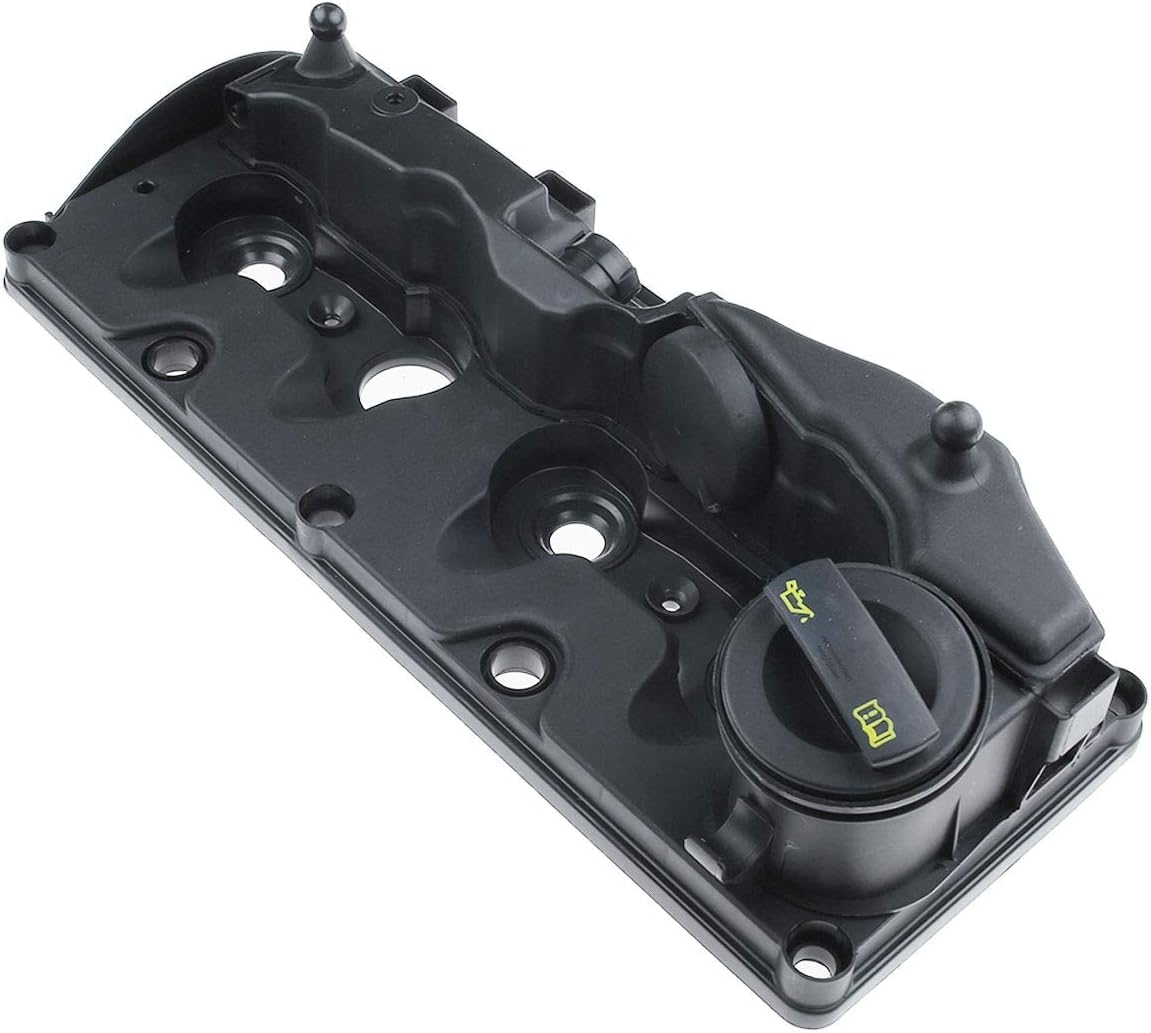 Hajus 1031029 Ventildeckel Zylinderkopfhaube + Öleinfülldeckel Ventildeckeldichtung für A3 Seat Skoda VW Golf Passat 1.6 2.0 TDI 03L103469R 03L103469C