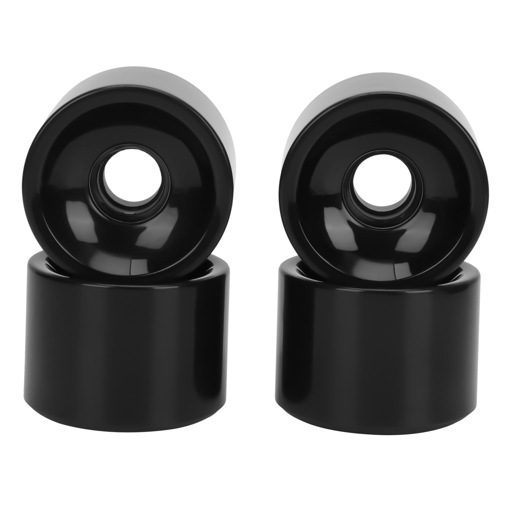 Toddmomy 4 Stück Schwarze PU Skateboardrollen für Skateboard und Longboard