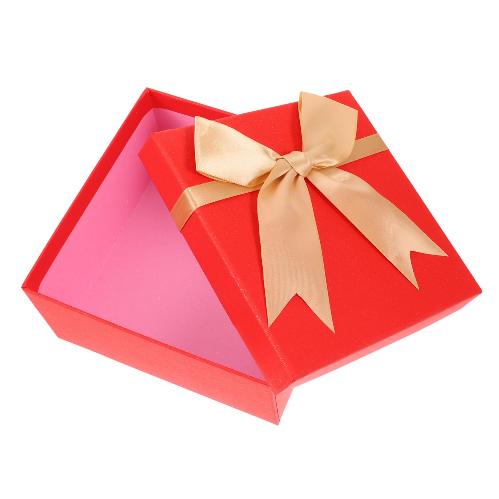 Healvian 5 Stück Geschenkkarton Rot Dekorative Verpackungsbox für Hochzeiten Partys und Besondere Anlässe Langlebig mit Schönem Schleifen Design für Gastgeschenke und Überraschungen