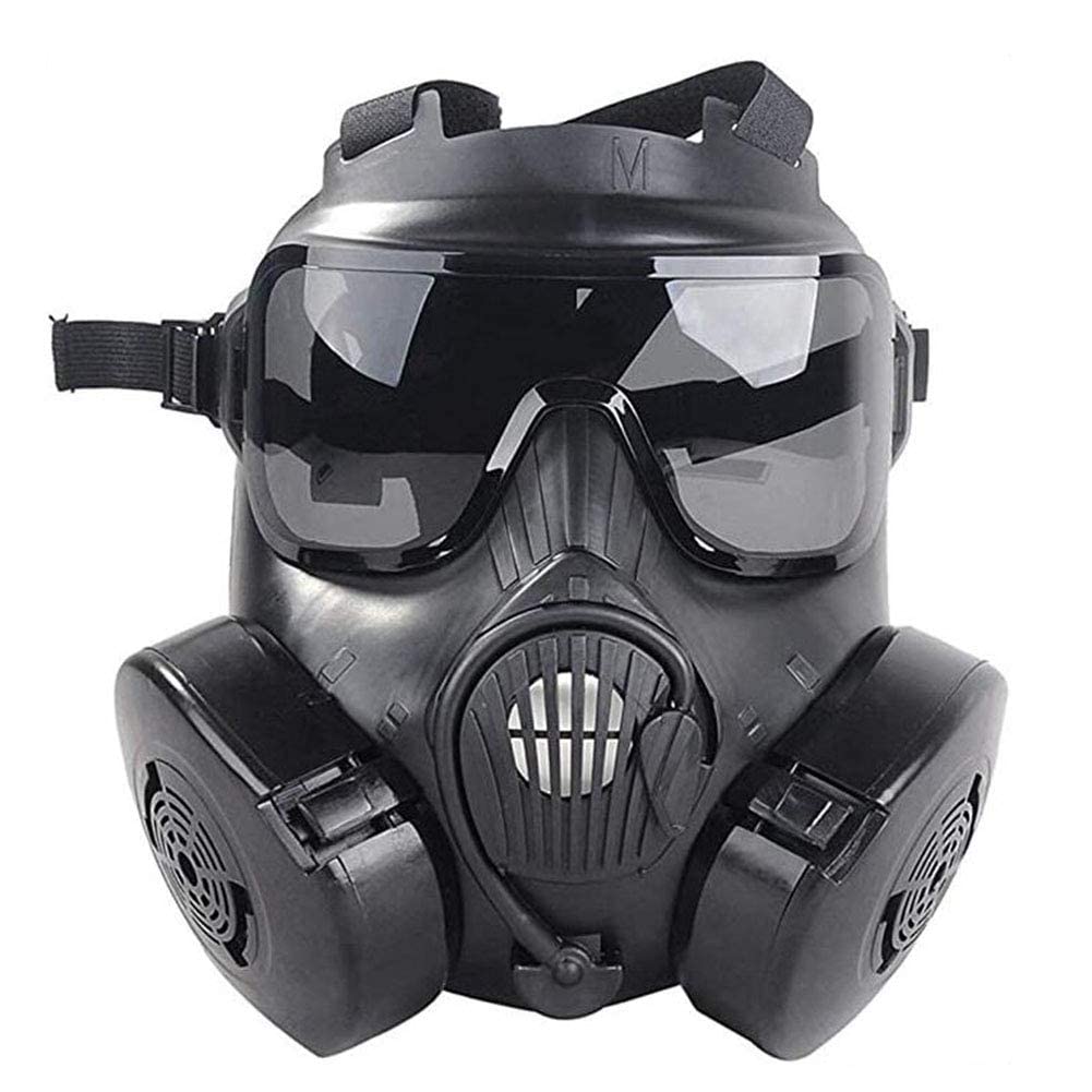 Respiratore integrale M50 Maschera per la testa integrale ventilativa, dedicata alla protezione della sicurezza pubblica, protezione con scatola filtro di sicurezza riutilizzabile per gli appassionati