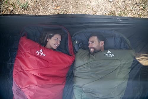 Miniatura 4 de TETON Sports Celsius - Saco de dormir para todo tipo de clima para adultos y niños, camping fácil y cálido. Saco de compresión incluido