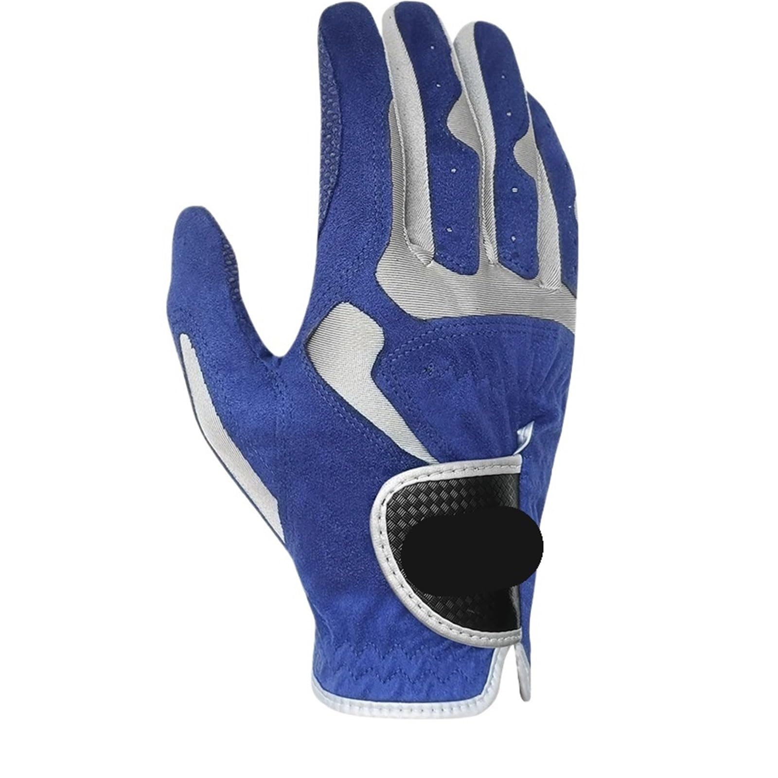Guanto da golf Guanti da golf 2 pezzi for uomo donna unisex sportivi in ​​tessuto for mano sinistra destra per principianti(Right hand blue,Large L 25)