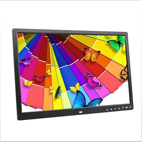 JIAO 17-Zoll-Touch-Taste Digitaler Fotorahmen HDMI LCD-Monitor Elektronischer Fotorahmen HD-Video MP3 DigitaluhrEwiger KalenderFernbedienung Color Black JIAO 17-Zoll-Touch-Taste Digitaler Fotorahmen HDMI LCD-Monitor Elektronischer Fotorahmen HD-Video MP3 DigitaluhrEwiger KalenderFernbedienung Color Black