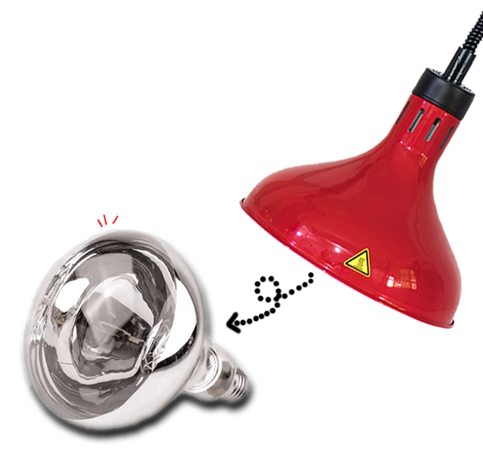 Lampe Chauffe-Plats, Télescopique Lampe Infrarouge Cuisine Lustre Chauffant pour Restaurant-Buffet, Garder Les Aliments au Chaud, Pendaison Lampe Chauffante pour Pizza Steak