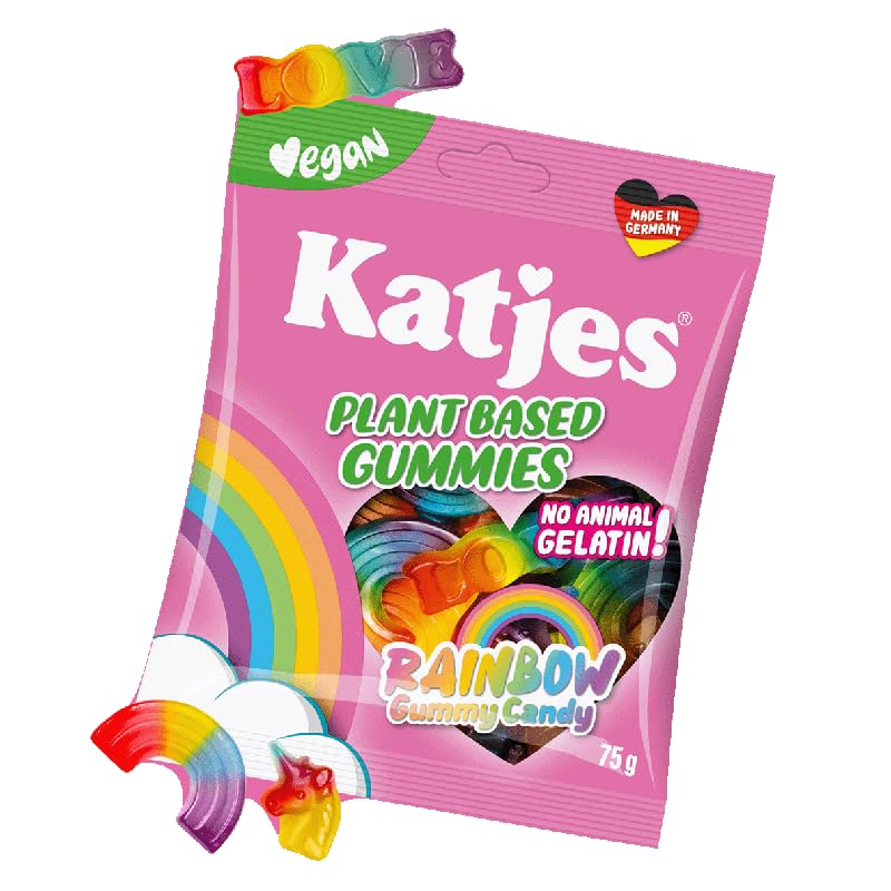 Amazon | Katjes カッチェス レインボー グミ 75g×3袋 ヴィーガン 動物