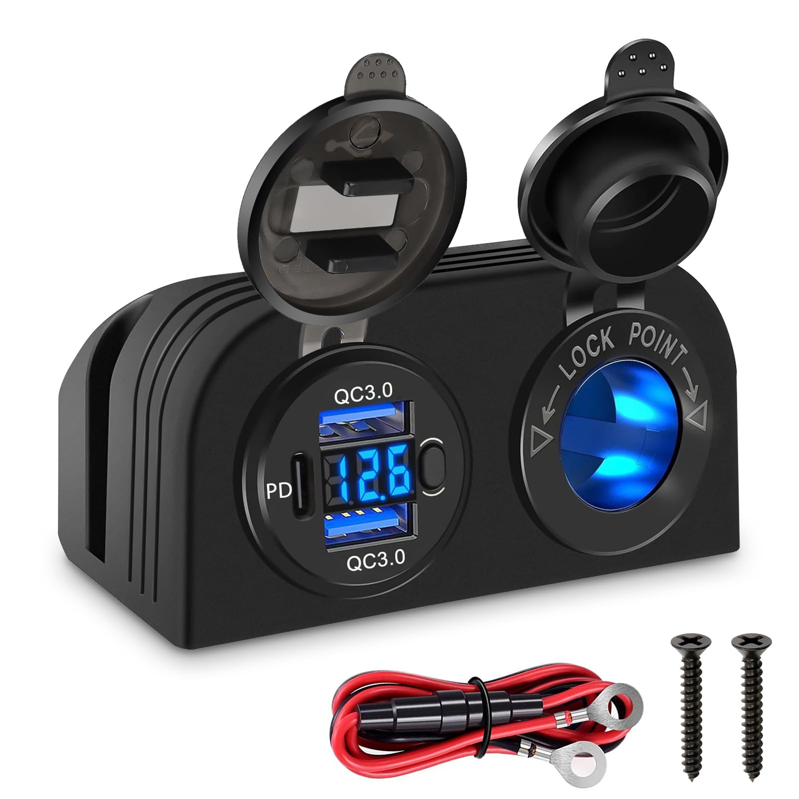 Snapklik.com : Linkstyle USB Socket Tent Panel, Cigarette Lighter ...