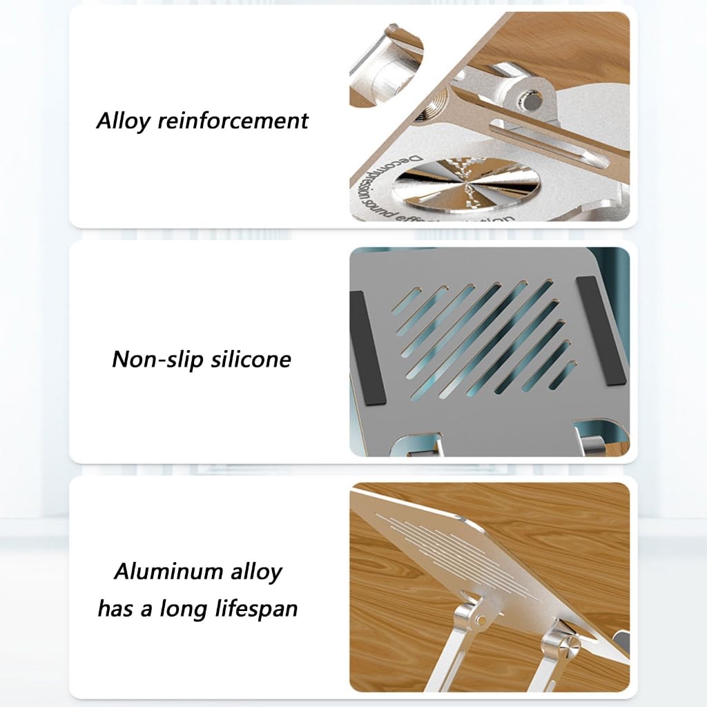 Regulowany stojak na tablet z obrotową podstawą o 360 stopni, składany uchwyt na tablet na telefon komórkowy, biurko ergonomiczny notatnik