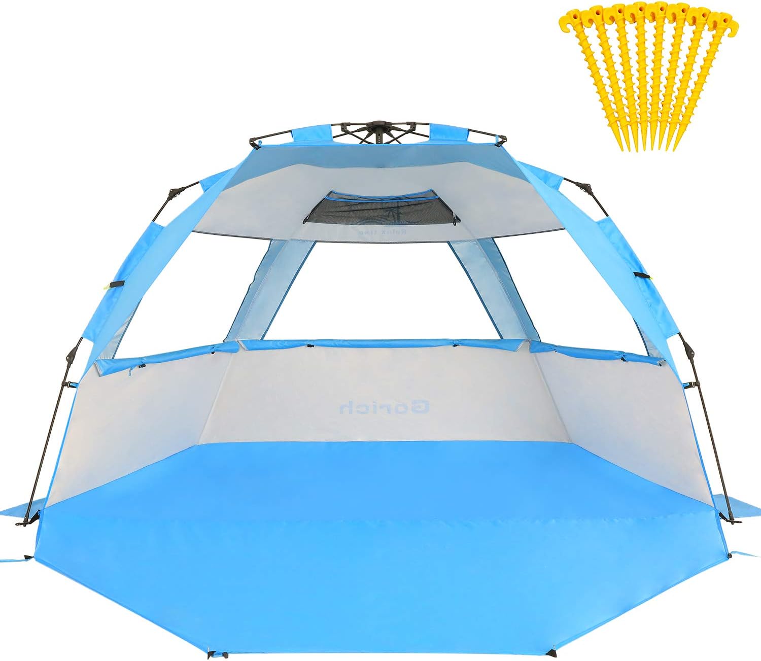 Gorich Easy Set Up Instant Beach Tent with SPF UV 50+ Protection, Beach