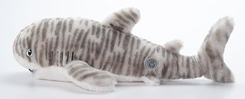Miniatura 9 de The Petting Zoo Peluche de tiburón tigre, regalos para niños, animales salvajes del océano Onez, juguete de peluche de tiburón de 20 pulgadas