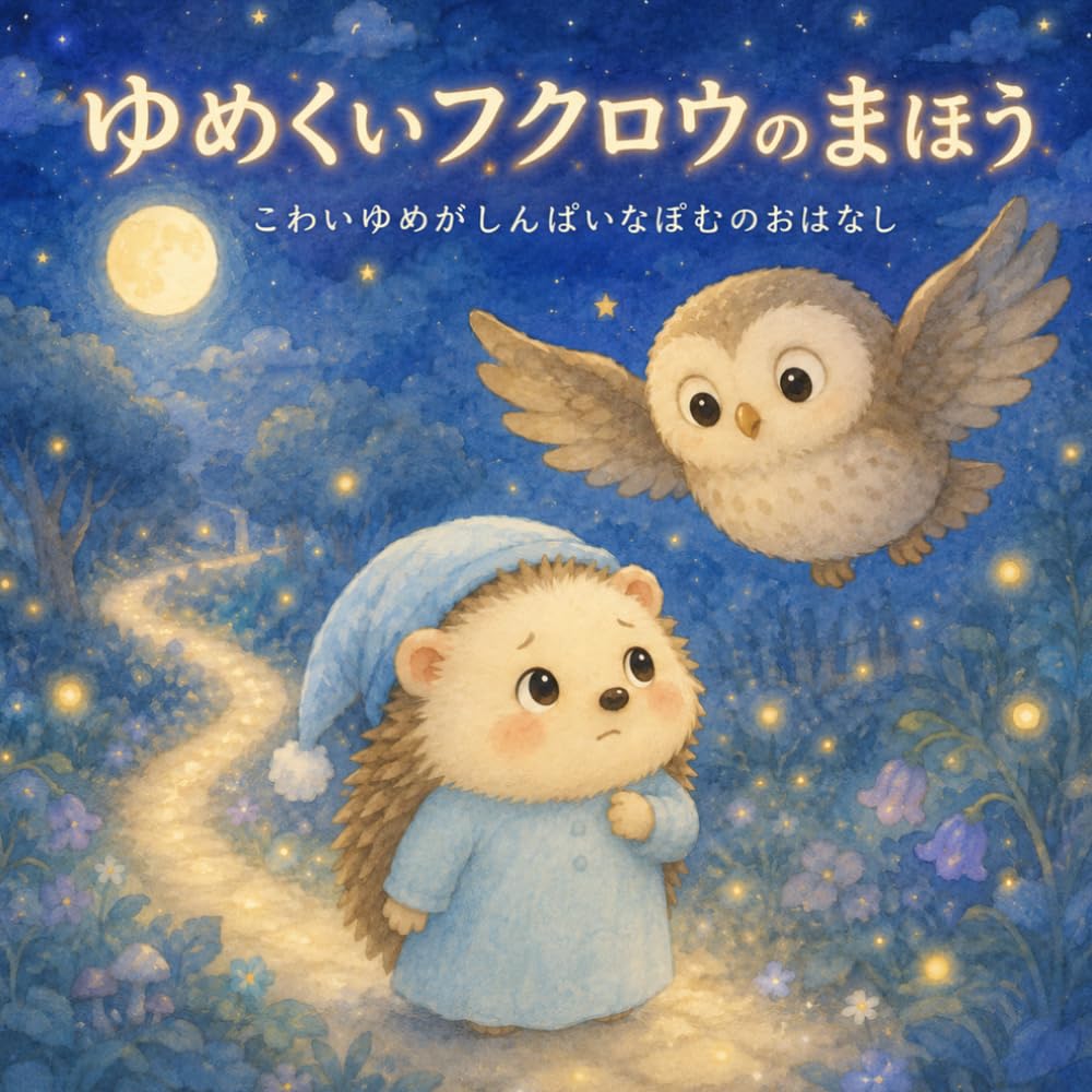 ゆめくいフクロウのまほう: こわいゆめがしんぱいなぽむのおはなし