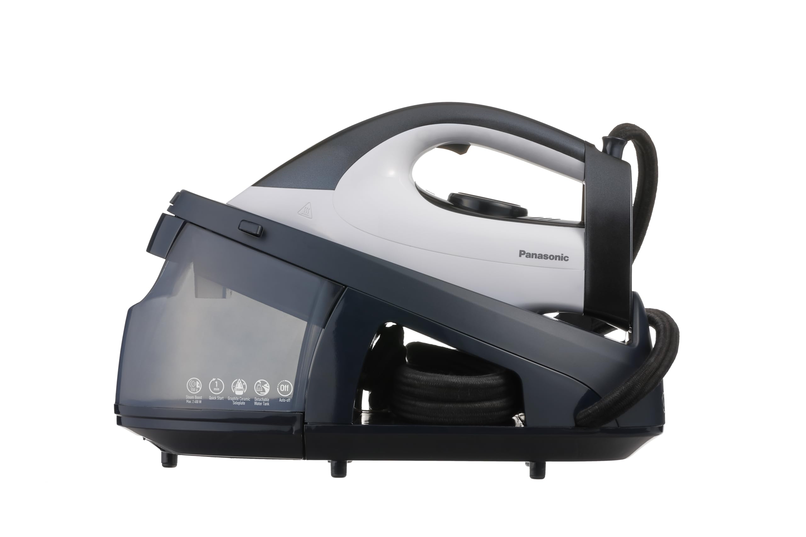 Panasonic Steam Generator With 2400W High Pressure Boiler, 1.5 Liter, Graphite Ceramic Soleplate, NI-GT150ATH, 1 Year Warranty