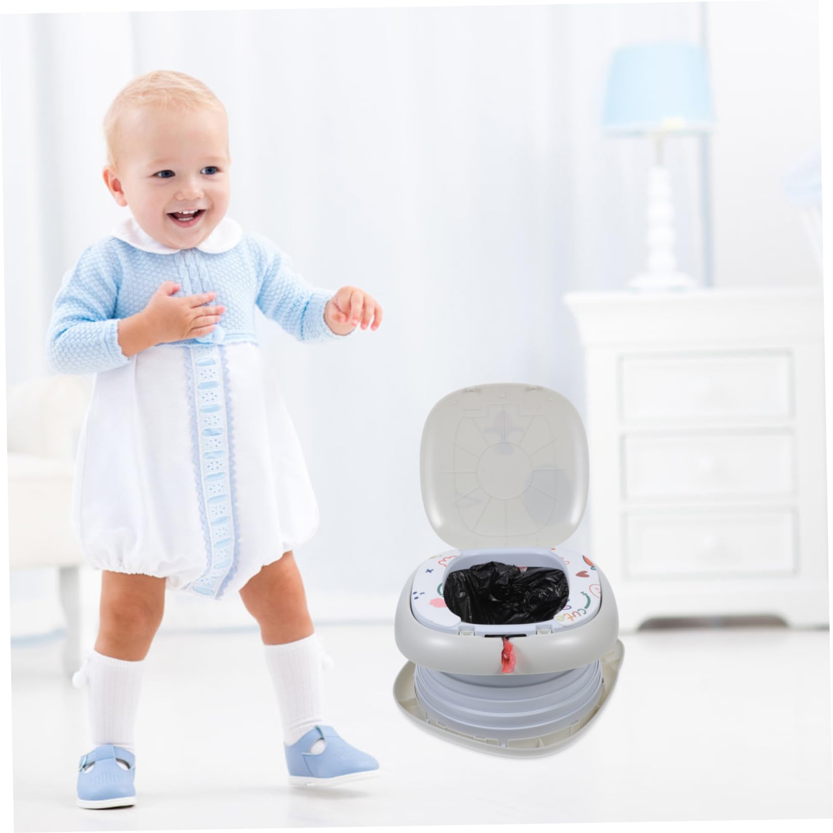 Asiento De Entrenamiento Para Bebés Orinal De Viaje Fácil De Usar y Portátil