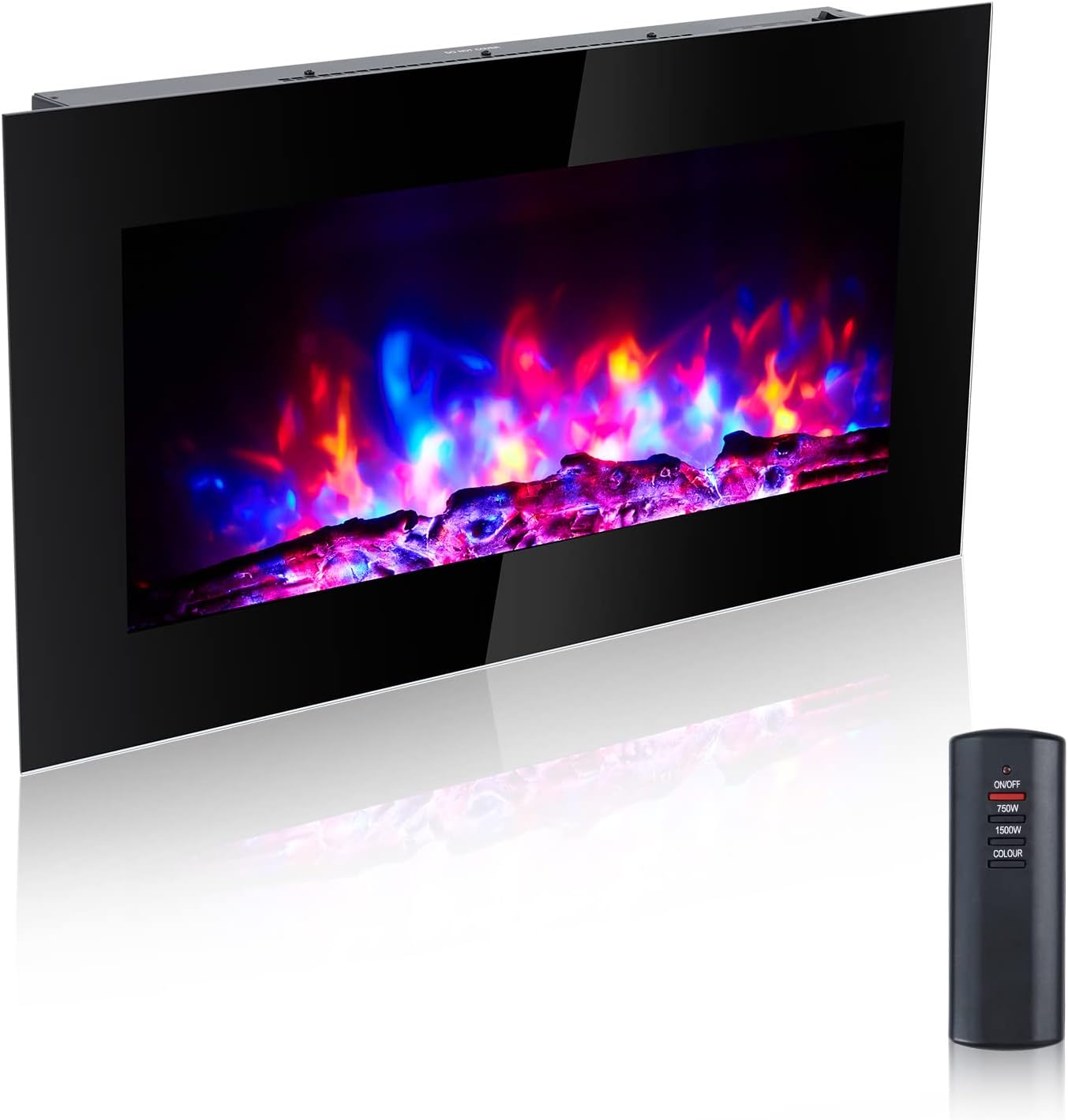Electric Fireplace,36 inch Wall Mounted Electric Fireplace