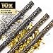 Produktbild PartyMarty 10 x XXL Konfetti-Shooter Gold und Silber 80 cm - Party Popper Konfettikanone Konfettishooter Streamer - für Silvester, Hochzeit, Party, Geburtstag & Co GmbH® Flitterwolke