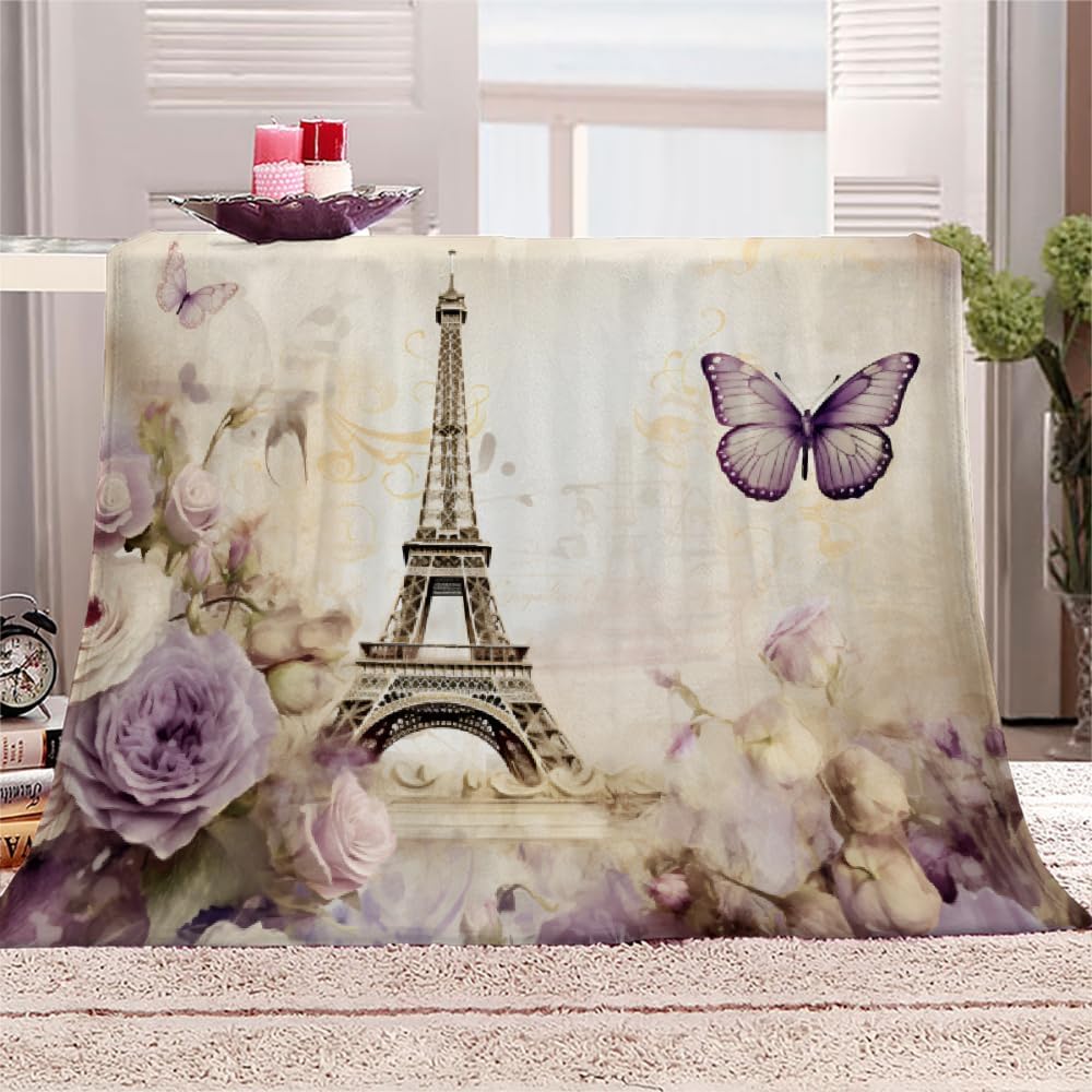 Mountain River Throw Blanket, Fleece Blanket for Couch Bed Sofa, Adventure Theme Blankets and Throws, Nature Scenery Super Soft Cozy Plush Flannel Blanket, 50 x 70 in, Camping