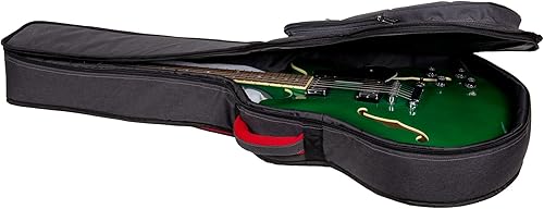 Miniatura 4 de Crossrock Funda acolchada de 0.394 in para guitarras eléctricas de 16 pulgadas Archtopcuerpo huecoJazz - Bolsa ligera para conciertos Gretsch